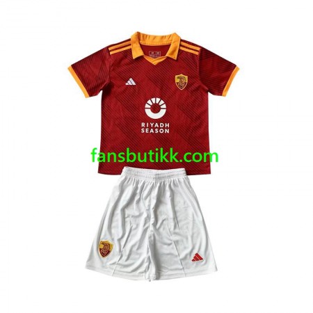 Fotballdrakt AS Roma Barn Fjerde 2023-2024 Kortermet
